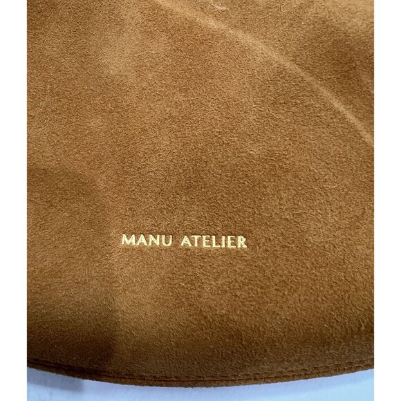 Manu Atelier Ilda Suede Shoulder Bag in Tan - Picture 3 of 5